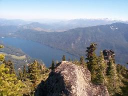 A view of Lake Wenatchee (halfway up).